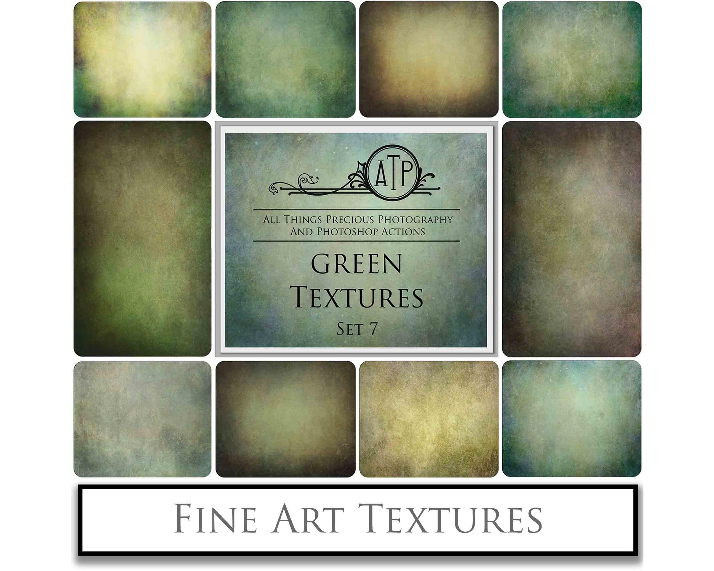Vibrant Soft Green textures. Fine art textures. Rich, Nature colour tints. Texture for photographers and digital editing. Photo Overlays. Antique, Vintage, Grunge, Light, Dark Bundle. Textured printable Canvas, Colour, Monochrome, Bundle. High resolution, 300dpi Graphic Assets for photography, digital scrapbooking and design. By ATP Textures
