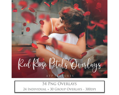 Sweet floaty Red Rose Petals! Png clipart confetti, Overlays for photographers, Photoshop Overlay, digital edits, photoshop. Photography Editing graphic assets. Red, gold, falling valentine love. Wedding, Couples Photo. High resolution, ATP textures.