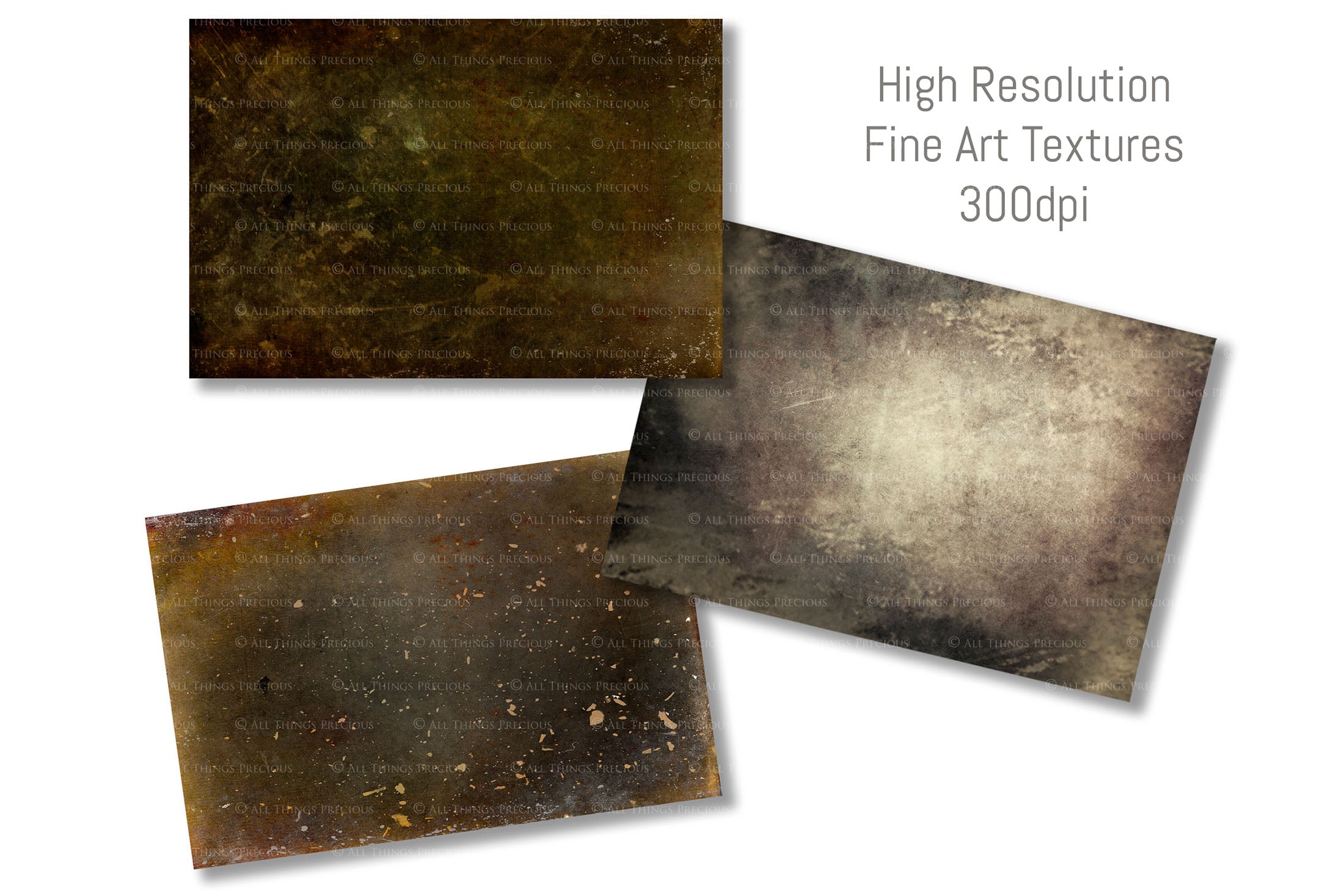 10 Fine Art Textures - VINTAGE Set 2