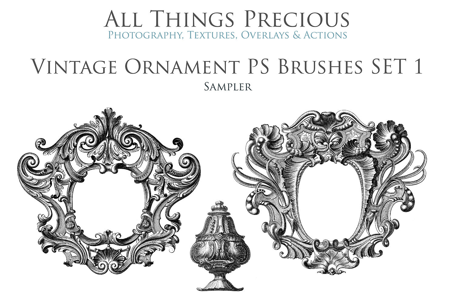 VINTAGE ORNAMENTS Set 1 - Photoshop Brushes