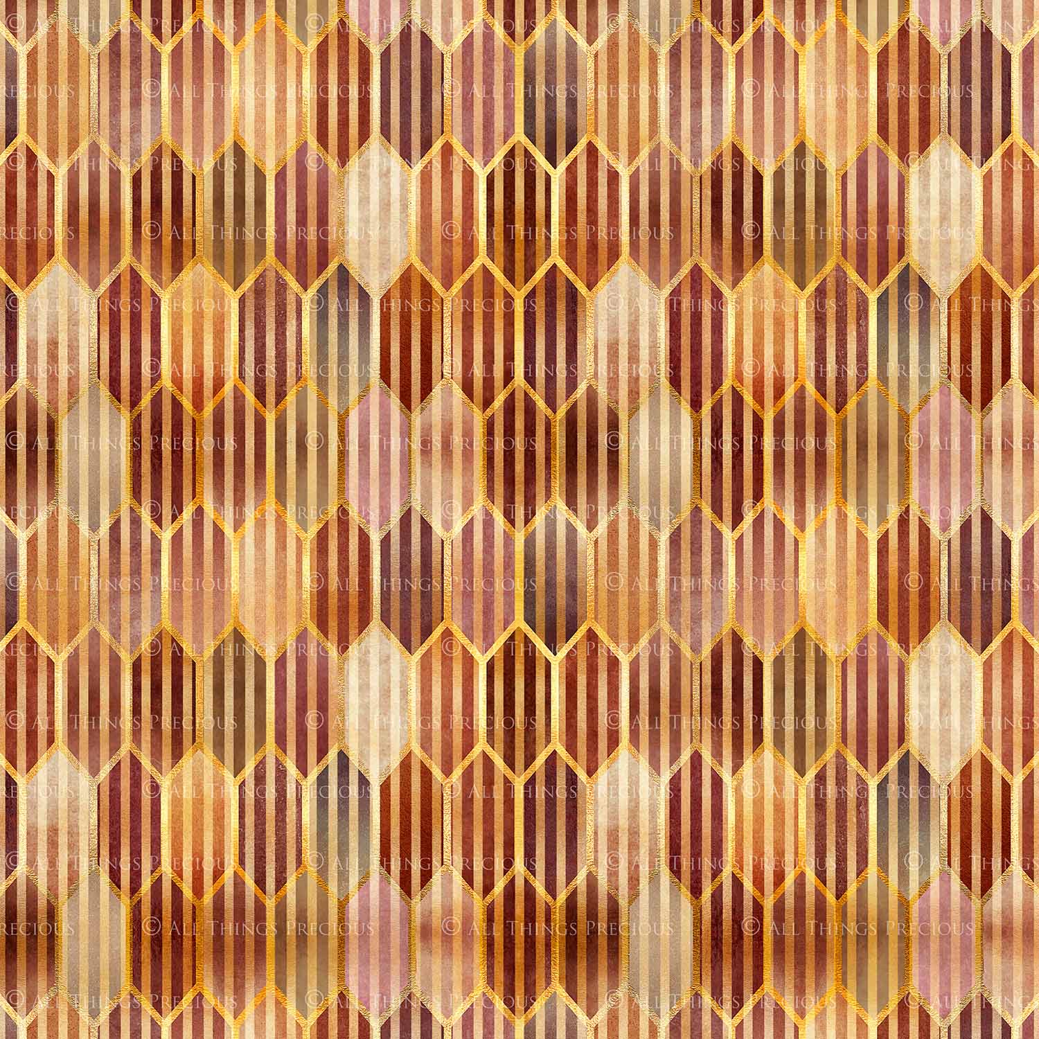 TEXTURED PATTERN Gold & Red - Digital Papers
