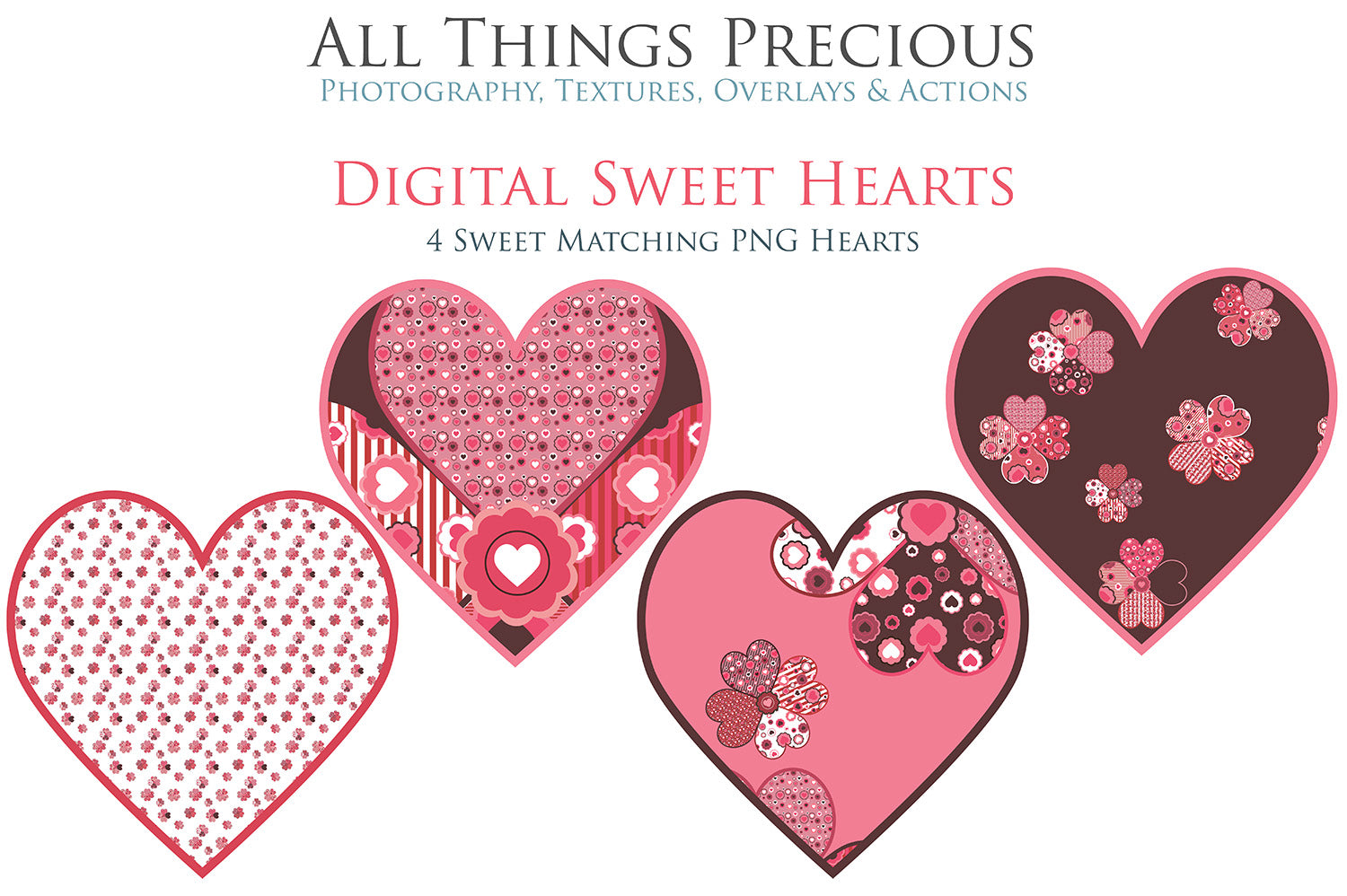 SWEET HEART Digital Papers Set 3 FREE DOWNLOAD