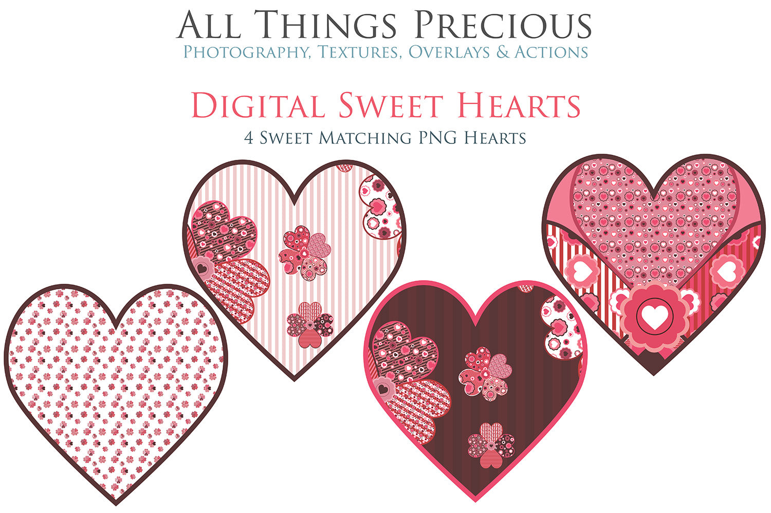 SWEET HEART Digital Papers Set 4 FREE DOWNLOAD