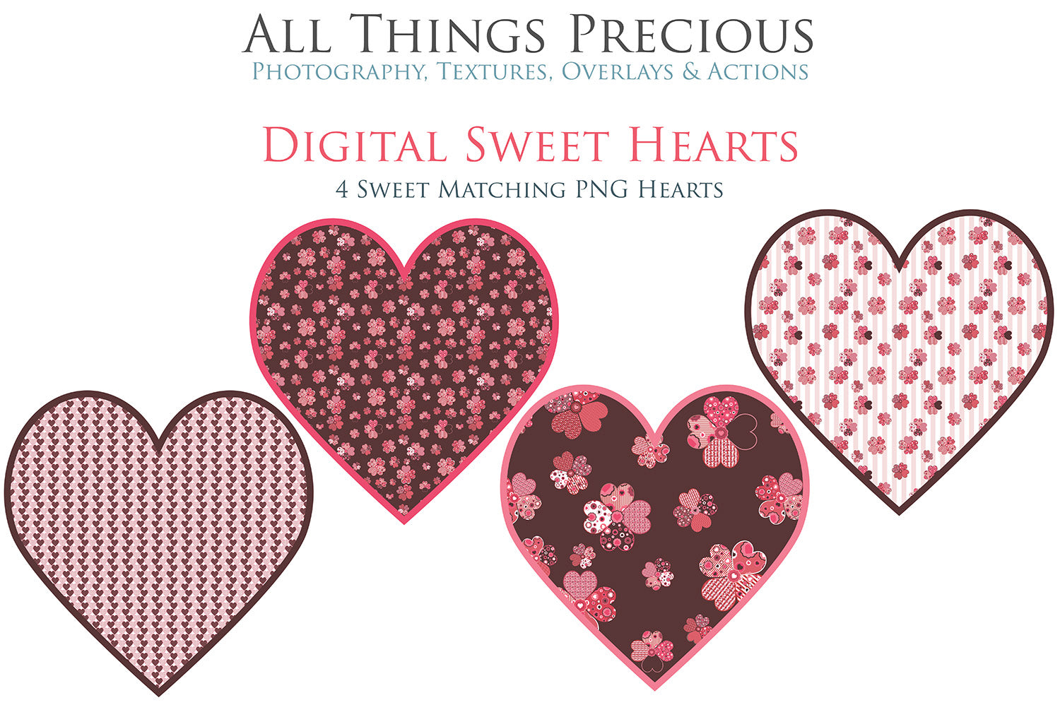 SWEET HEART Digital Papers Set 5 FREE DOWNLOAD