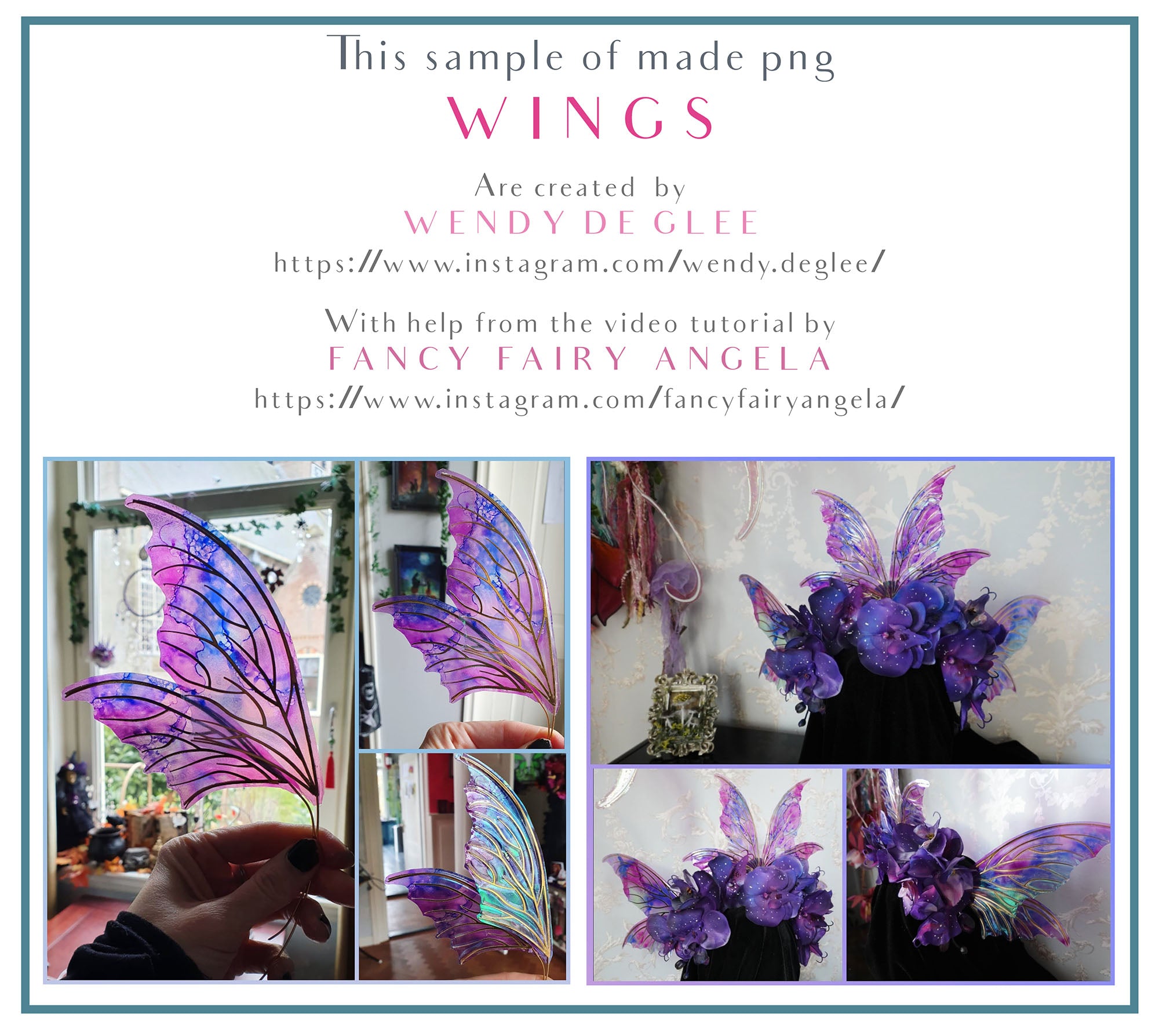 SVG & PNG Fairy Wing files for Cricut or Silhouette Cameo Cutting Machine. To create wearable fairy wings, in adult or children sizes.  Use this clipart design for Halloween Costumes, Fantasy or Cosplay or photography. These are Individual Wing Pieces, for you to cut and assemble. This is a digital product. 