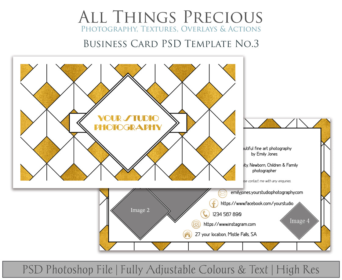 BUSINESS CARD - PSD Template No. 3
