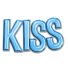 Load image into Gallery viewer, FOIL BALLOON LETTERS Clipart - BLUE - FREE DOWNLOAD
