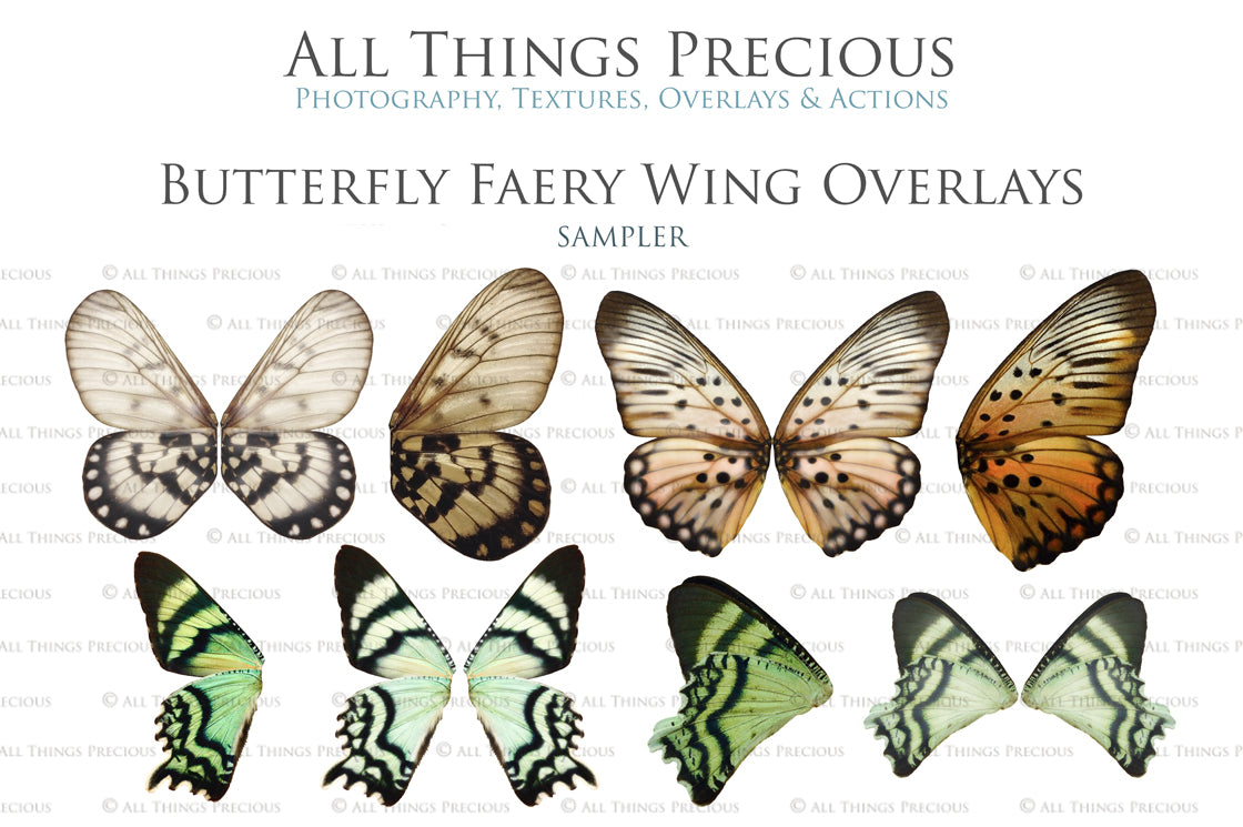 Digital Fairy Wing Overlays clipart. Png transparent see through files for photoshop. Photography editing. High resolution, 300dpi. Printable, Photography Graphic Assets, add on stock resources. Scrapbooking design. Fairy Photographer edit tools. Colourful. ATP Textures. Overlays. Actions, Printable design.