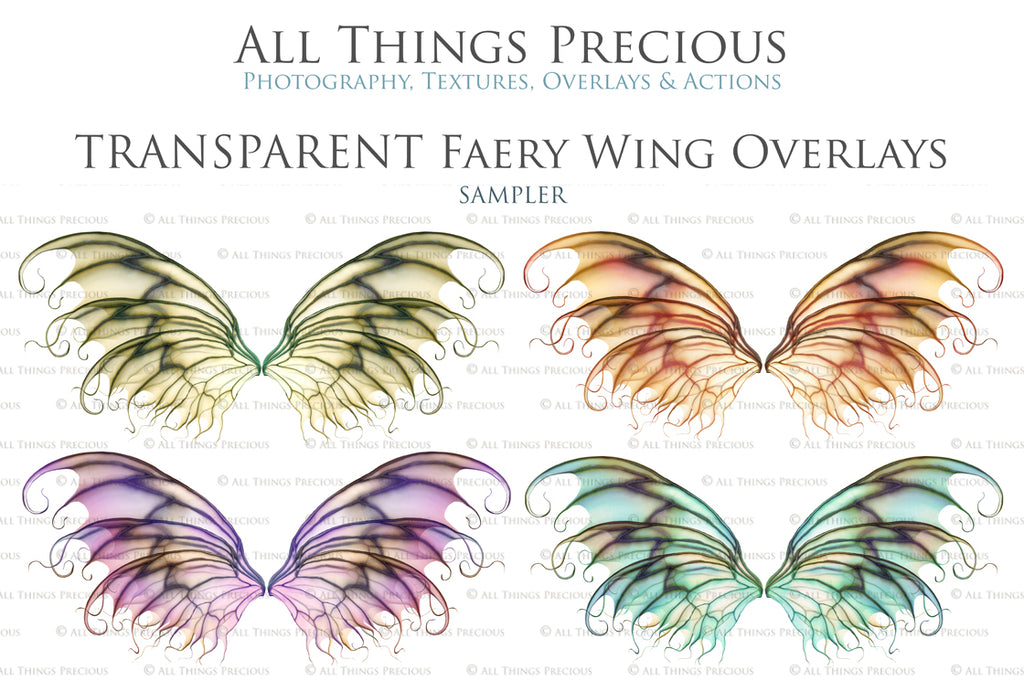 Digital Fairy Wing Overlays clipart. Png transparent see through files for photoshop. Butterfly Angel, Color, Print Photography editing. High resolution, 300dpi. Printable, Photography Graphic design assets, add on stock resources. Magical Scrapbooking design. Fairy Photographer edit. Colorful Big Bundle. ATP Textures.