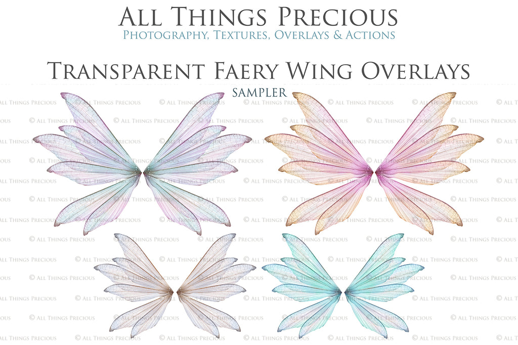 Digital Fairy Wing Overlays clipart. Png transparent see through files for photoshop. Butterfly Angel, Color, Print Photography editing. High resolution, 300dpi. Printable, Photography Graphic design assets, add on stock resources. Magical Scrapbooking design. Fairy Photographer edit. Colorful Big Bundle. ATP Textures.