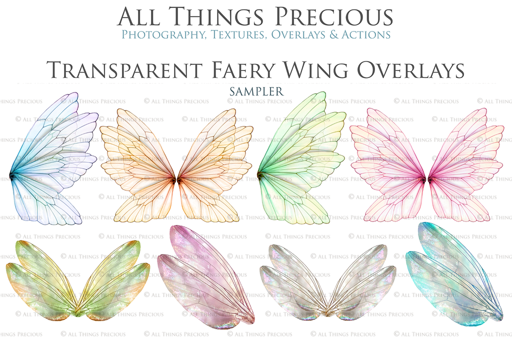 Digital Fairy Wings Overlays clipart. Png transparent see through files for photoshop. Butterfly Angel, Color, Print Photography editing. High resolution, 300dpi. Printable, Photography Graphic design assets, add on stock resources. Magical Scrapbooking design. Faery Photographer edit. Colorful Big Bundle. ATP Textures