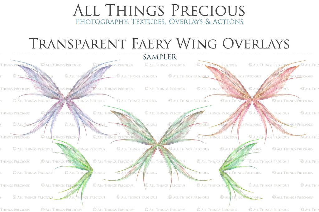 Digital Fairy Wing Overlays clipart. Png transparent see through files for photoshop. Butterfly Angel, Color, Print Photography editing. High resolution, 300dpi. Printable, Photography Graphic design assets, add on stock resources. Magical Scrapbooking design. Faery Photographer edit. Colorful Big Bundle. ATP Textures.