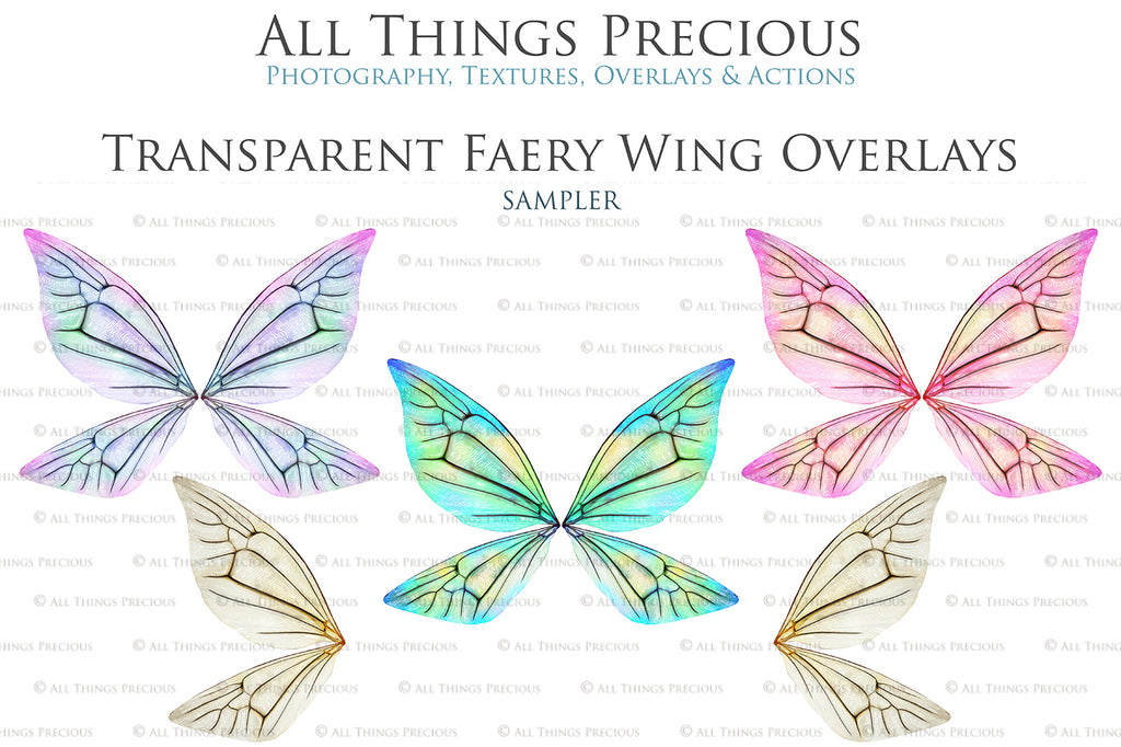 Digital Fairy Wings Overlays clipart. Png transparent see through files for photoshop. Butterfly Angel, Color, Print Photography editing. High resolution, 300dpi. Printable, Photography Graphic design assets, add on stock resources. Magical Scrapbooking design. Faery Photographer edit. Colorful Big Bundle. ATP Textures