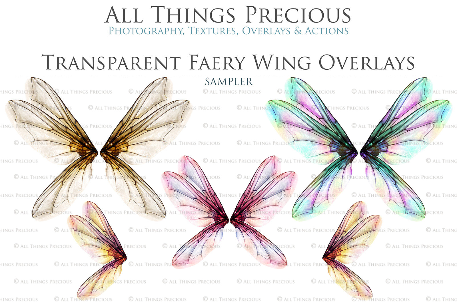 Digital Fairy Wings Overlays clipart. Png transparent see through files for photoshop. Butterfly Angel, Color, Print Photography editing. High resolution, 300dpi. Printable, Photography Graphic design assets, add on stock resources. Magical Scrapbooking design. Faery Photographer edit. Colorful Big Bundle. ATP Textures