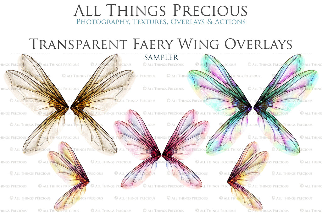 Digital Fairy Wings Overlays clipart. Png transparent see through files for photoshop. Butterfly Angel, Color, Print Photography editing. High resolution, 300dpi. Printable, Photography Graphic design assets, add on stock resources. Magical Scrapbooking design. Faery Photographer edit. Colorful Big Bundle. ATP Textures