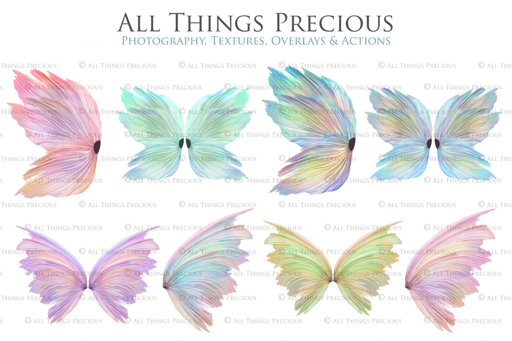 Png transparent Fairy Wing Overlays For Photographers, Photoshop, Digital art and Creatives. Transparent, high resolution, faery wings for photography! These are gorgeous PNG overlays for fantasy digital art and Child portraiture. These are white fairy wings. Graphic digital assets for design. Atp Textures