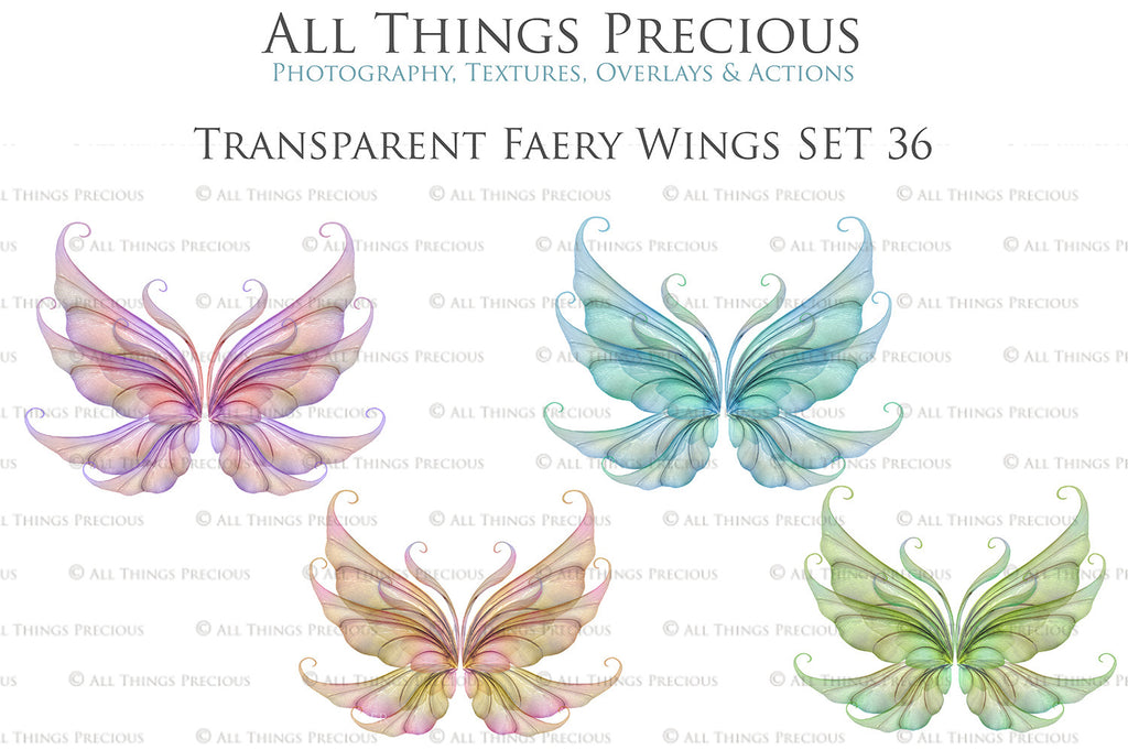 Digital Fairy Wings Overlays clipart. Png transparent see through files for photoshop. Butterfly Angel, Color, Print Photography editing. High resolution, 300dpi. Printable, Photography Graphic design assets, add on stock resources. Magical Scrapbooking design. Faery Photographer edit. Colorful Big Bundle. ATP Textures