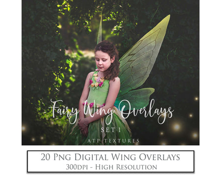 Digital Fairy Wing Overlays clipart. Png transparent see through files for photoshop. Butterfly Angel, Color, Print Photography editing. High resolution, 300dpi. Printable, Photography Graphic design assets, add on stock resources. Magical Scrapbooking design. Fairy Photographer edit. Colorful Big Bundle. ATP Textures.