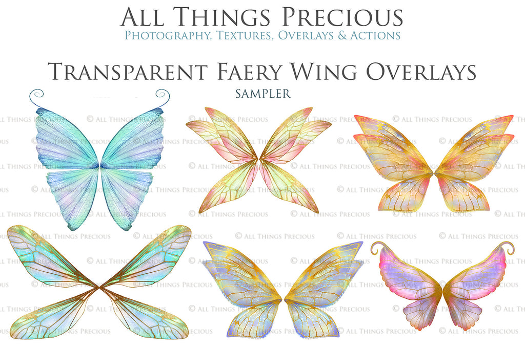 Fairy Wings Overlays For Photography, Photoshop, Digital art and Creatives. Transparent, high resolution wings for photographers. These are gorgeous PNG overlays for fantasy digital art and Child portraiture. colour, White fairy wings. Photo Overlays. Digital download. Graphic effects. ATP Textures