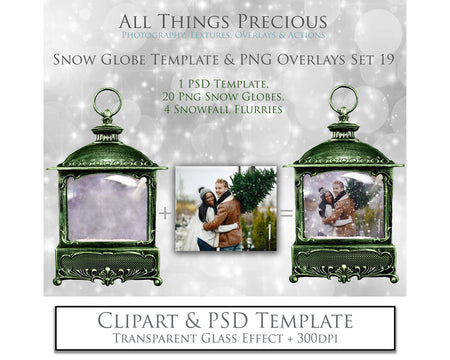 Digital Snow Globe Overlays, with snow flurries and a PSD Template included in the set. Transparent Glass Graphic Effects. Png Overlays with Photoshop Digital template file. High resolution, 300dpi. Visit the Website for more add ons, Actions, Overlays and Christmas Theme Products at ATP Textures.