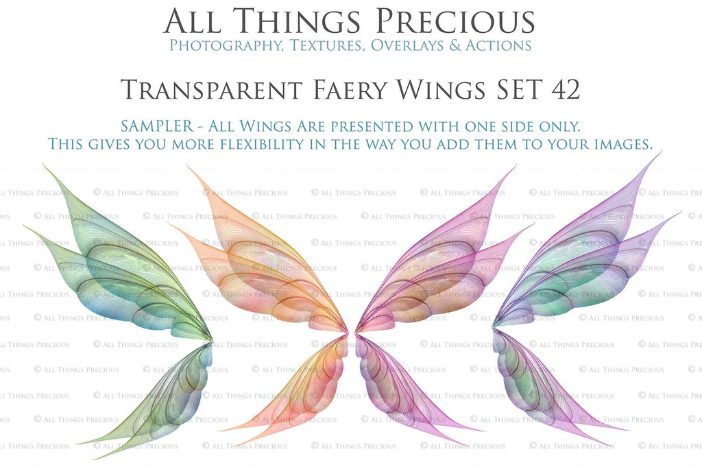 Digital Fairy Wings Overlays clipart. Png transparent see through files for photoshop. Butterfly Angel, Color, Print Photography editing. High resolution, 300dpi. Printable, Photography Graphic design assets, add on stock resources. Magical Scrapbooking design. Faery Photographer edit. Colorful Big Bundle. ATP Textures