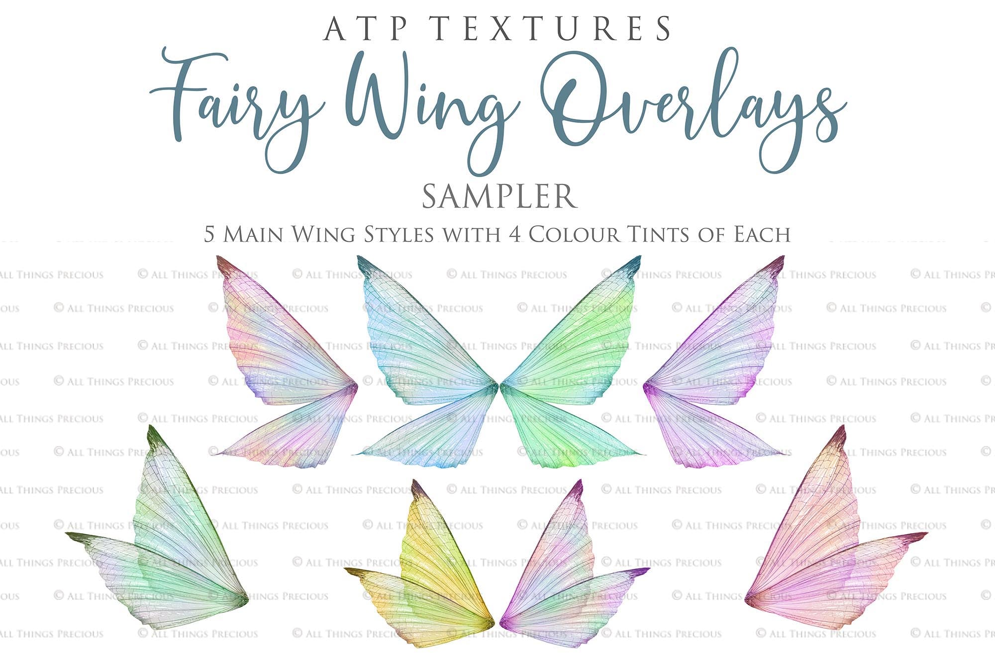 Digital Fairy Wings Overlays clipart. Png transparent see through files for photoshop. Butterfly Angel, Color, Print Photography editing. High resolution, 300dpi. Printable, Photography Graphic design assets, add on stock resources. Magical Scrapbooking design. Faery Photographer edit. Colorful Big Bundle. ATP Textures