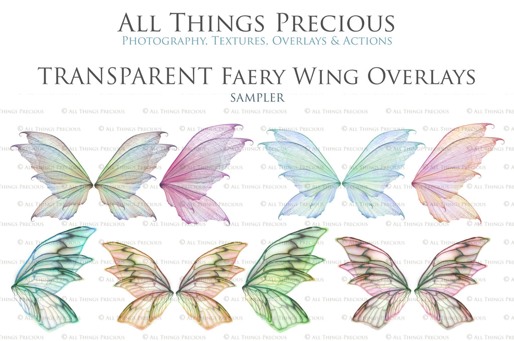 Digital Fairy Wings Overlays clipart. Png transparent see through files for photoshop. Butterfly Angel, Color, Print Photography editing. High resolution, 300dpi. Printable, Photography Graphic design assets, add on stock resources. Magical Scrapbooking design. Faery Photographer edit. Colorful Big Bundle. ATP Textures