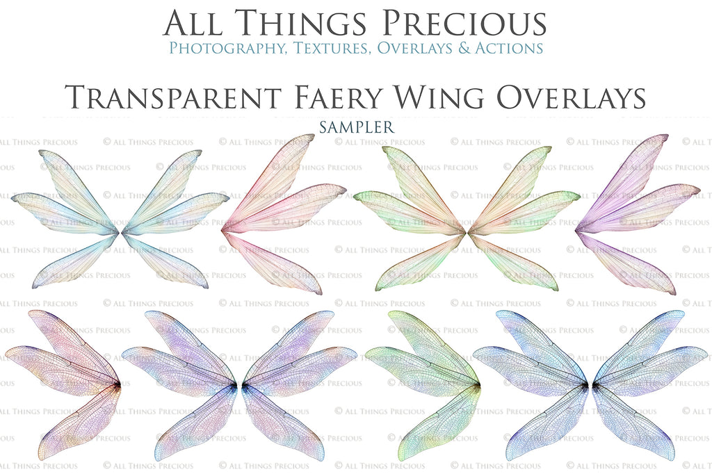 Digital Fairy Wing Overlays clipart. Png transparent see through files for photoshop. Butterfly Angel, Color, Print Photography editing. High resolution, 300dpi. Printable, Photography Graphic design assets, add on stock resources. Magical Scrapbooking design. Fairy Photographer edit. Colorful Big Bundle. ATP Textures.