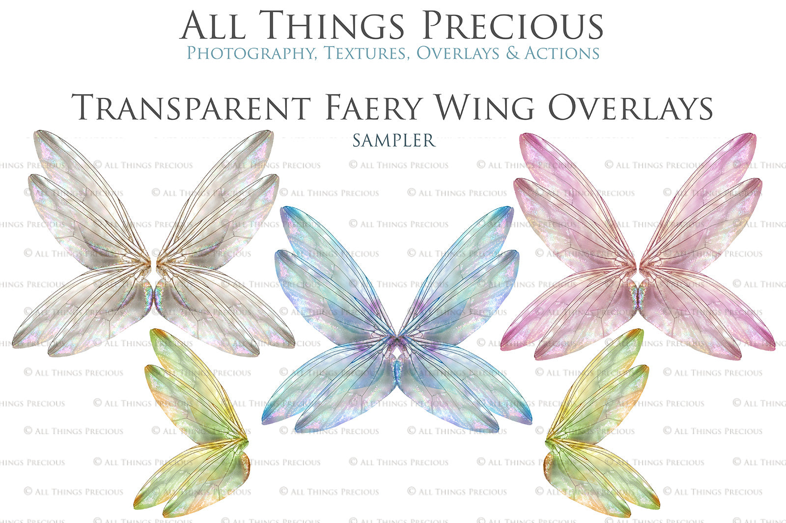 Digital Fairy Wing Overlays clipart. Png transparent see through files for photoshop. Butterfly Angel, Color, Print Photography editing. High resolution, 300dpi. Printable, Photography Graphic design assets, add on stock resources. Magical Scrapbooking design. Fairy Photographer edit. Colorful Big Bundle. ATP Textures.
