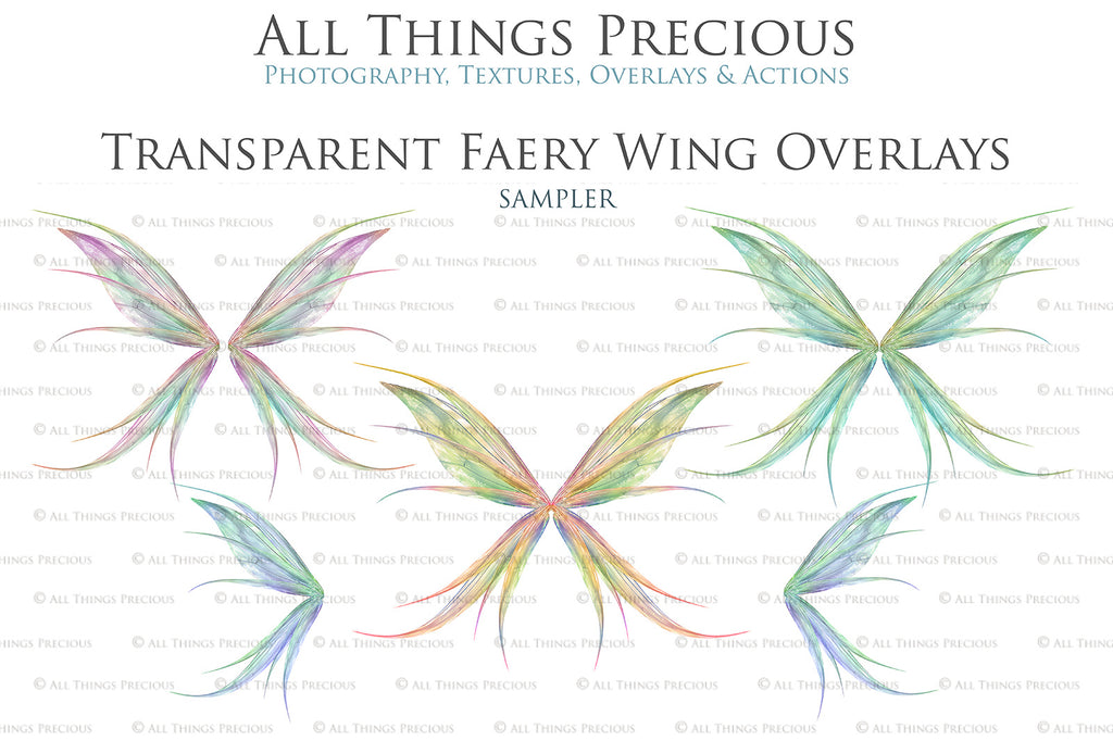 Digital Fairy Wings Overlays clipart. Png transparent see through files for photoshop. Butterfly Angel, Color, Print Photography editing. High resolution, 300dpi. Printable, Photography Graphic design assets, add on stock resources. Magical Scrapbooking design. Faery Photographer edit. Colorful Big Bundle. ATP Textures