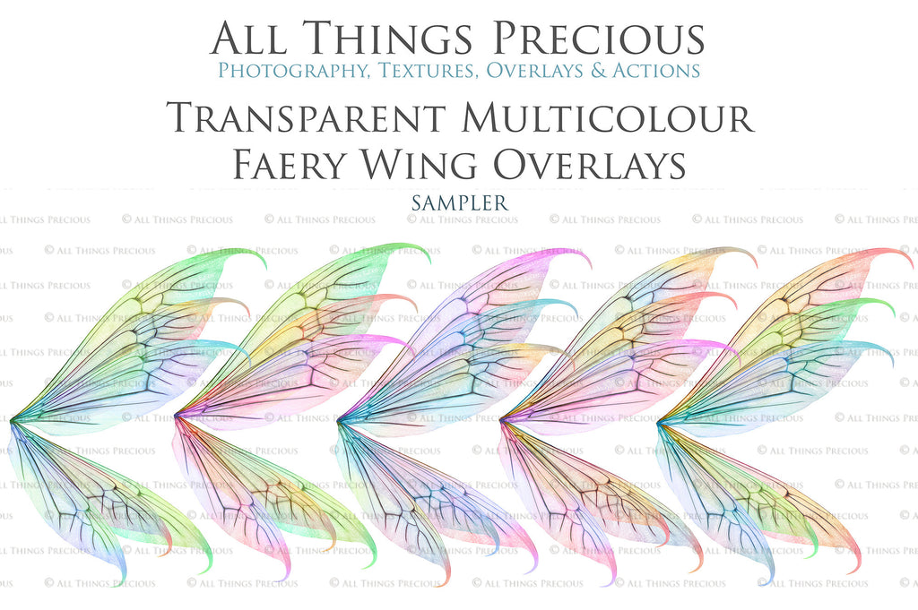 Fairy Wings Overlays For Photography, Photoshop, Digital art and Creatives. Transparent, high resolution wings for photographers. These are gorgeous PNG overlays for fantasy digital art and Child portraiture. colour, White fairy wings. Photo Overlays. Digital download. Graphic effects. ATP Textures