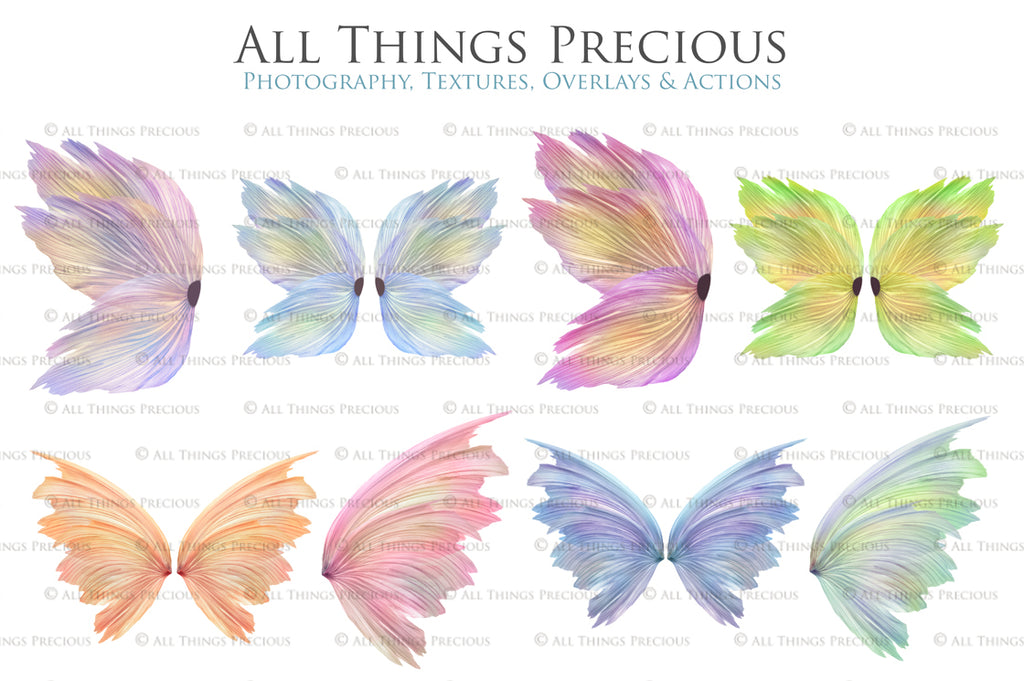 Png transparent Fairy Wing Overlays For Photographers, Photoshop, Digital art and Creatives. Transparent, high resolution, faery wings for photography! These are gorgeous PNG overlays for fantasy digital art and Child portraiture. These are white fairy wings. Graphic digital assets for design. Atp Textures