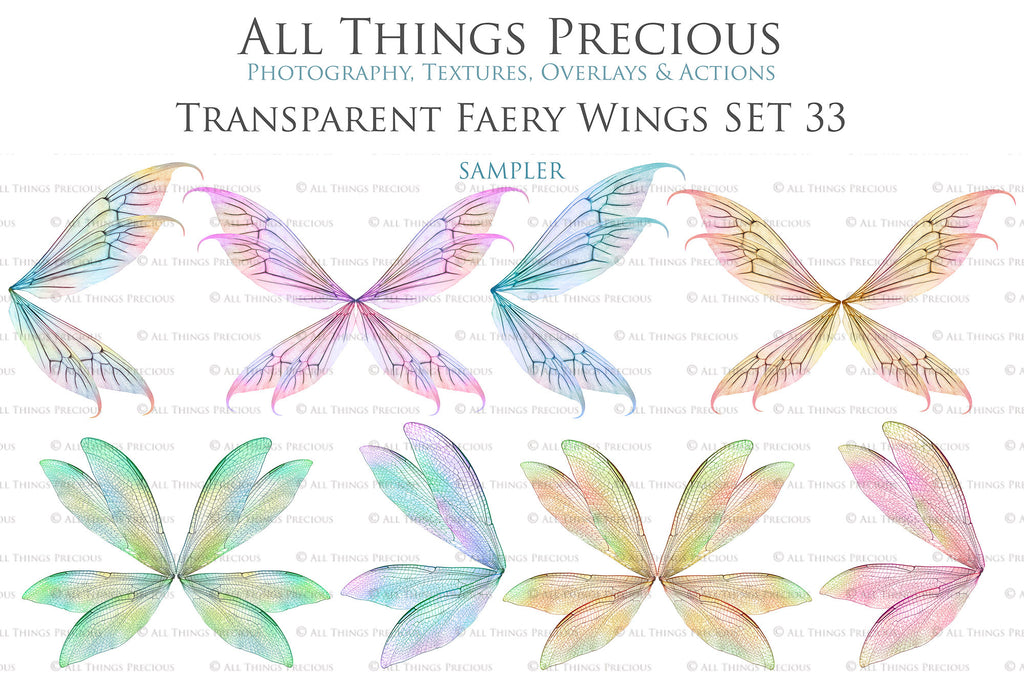 Digital Fairy Wings Overlays clipart. Png transparent see through files for photoshop. Butterfly Angel, Color, Print Photography editing. High resolution, 300dpi. Printable, Photography Graphic design assets, add on stock resources. Magical Scrapbooking design. Faery Photographer edit. Colorful Big Bundle. ATP Textures