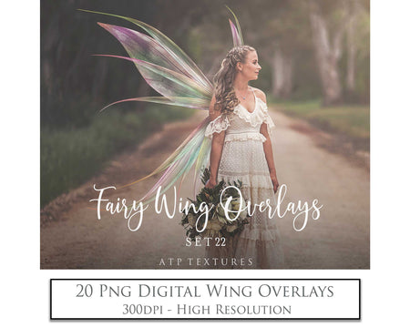 Digital Fairy Wings Overlays clipart. Png transparent see through files for photoshop. Butterfly Angel, Color, Print Photography editing. High resolution, 300dpi. Printable, Photography Graphic design assets, add on stock resources. Magical Scrapbooking design. Faery Photographer edit. Colorful Big Bundle. ATP Textures