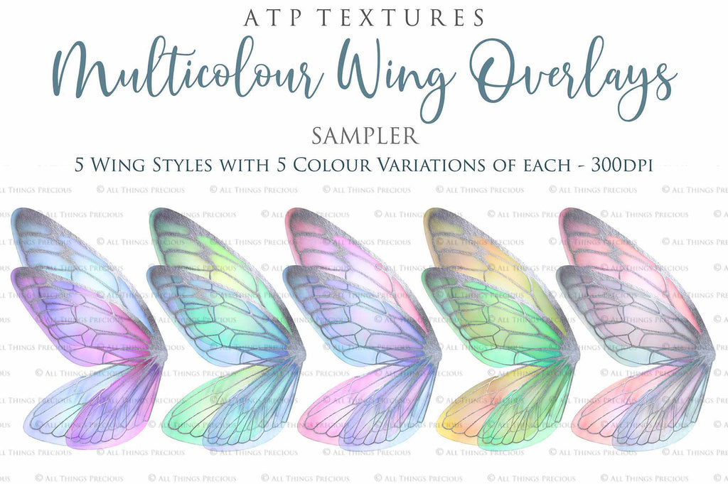 Fairy Wings Overlays For Photography, Photoshop, Digital art and Creatives. Transparent, high resolution wings for photographers. These are gorgeous PNG overlays for fantasy digital art and Child portraiture. colour, White fairy wings. Photo Overlays. Digital download. Graphic effects. ATP Textures