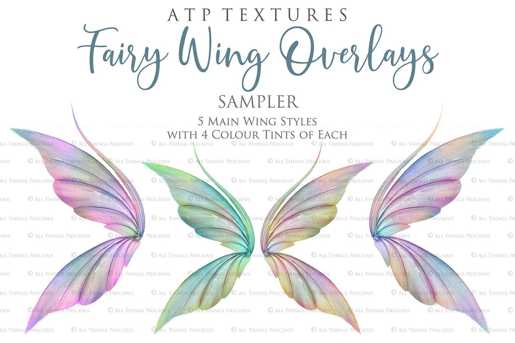 Digital Fairy Wings Overlays clipart. Png transparent see through files for photoshop. Butterfly Angel, Color, Print Photography editing. High resolution, 300dpi. Printable, Photography Graphic design assets, add on stock resources. Magical Scrapbooking design. Faery Photographer edit. Colorful Big Bundle. ATP Textures