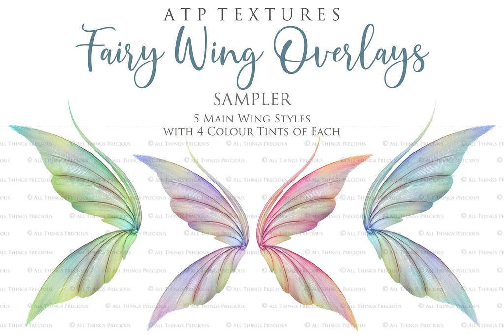 Digital Fairy Wings Overlays clipart. Png transparent see through files for photoshop. Butterfly Angel, Color, Print Photography editing. High resolution, 300dpi. Printable, Photography Graphic design assets, add on stock resources. Magical Scrapbooking design. Faery Photographer edit. Colorful Big Bundle. ATP Textures