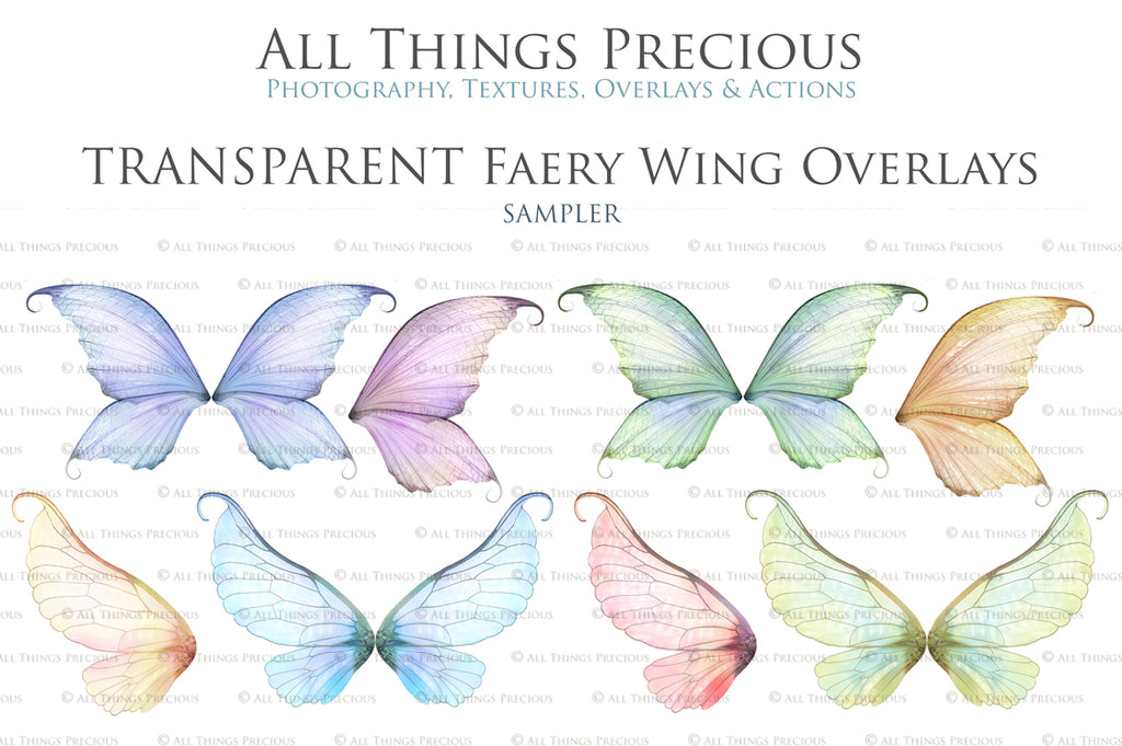 Digital Fairy Wing Overlays clipart. Png transparent see through files for photoshop. Butterfly Angel, Color, Print Photography editing. High resolution, 300dpi. Printable, Photography Graphic design assets, add on stock resources. Magical Scrapbooking design. Fairy Photographer edit. Colorful Big Bundle. ATP Textures.