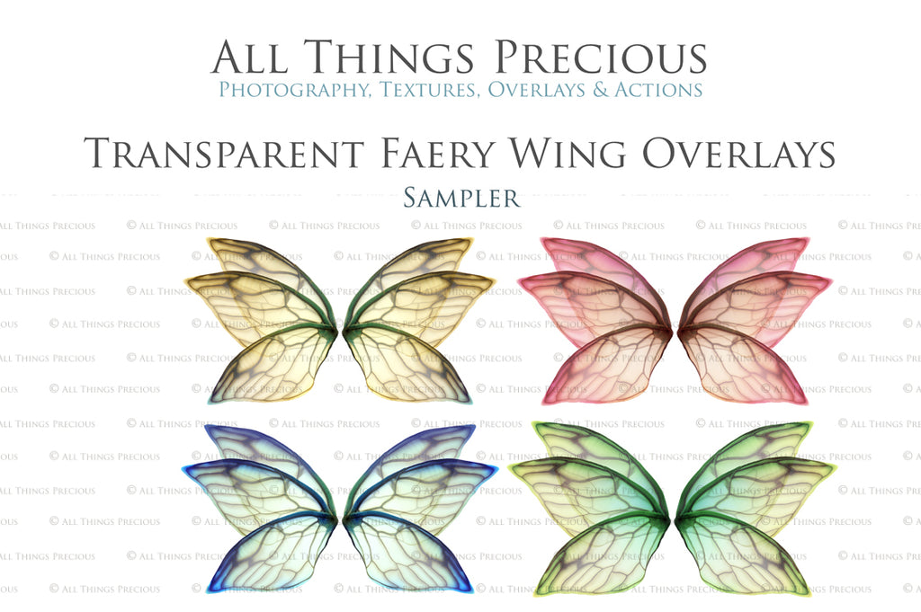 Digital Fairy Wings Overlays clipart. Png transparent see through files for photoshop. Butterfly Angel, Color, Print Photography editing. High resolution, 300dpi. Printable, Photography Graphic design assets, add on stock resources. Magical Scrapbooking design. Faery Photographer edit. Colorful Big Bundle. ATP Textures