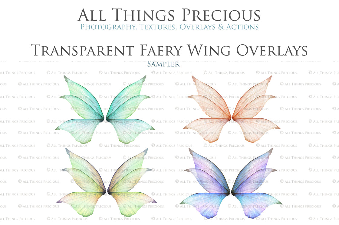 Digital Fairy Wings Overlays clipart. Png transparent see through files for photoshop. Butterfly Angel, Color, Print Photography editing. High resolution, 300dpi. Printable, Photography Graphic design assets, add on stock resources. Magical Scrapbooking design. Faery Photographer edit. Colorful Big Bundle. ATP Textures