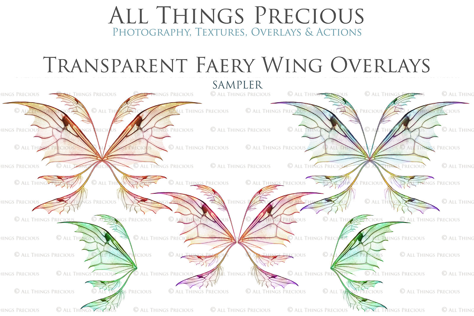 Digital Fairy Wings Overlays clipart. Png transparent see through files for photoshop. Butterfly Angel, Color, Print Photography editing. High resolution, 300dpi. Printable, Photography Graphic design assets, add on stock resources. Magical Scrapbooking design. Faery Photographer edit. Colorful Big Bundle. ATP Textures