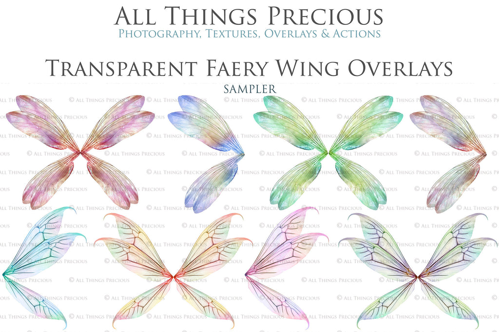 Digital Fairy Wings Overlays clipart. Png transparent see through files for photoshop. Butterfly Angel, Color, Print Photography editing. High resolution, 300dpi. Printable, Photography Graphic design assets, add on stock resources. Magical Scrapbooking design. Faery Photographer edit. Colorful Big Bundle. ATP Textures