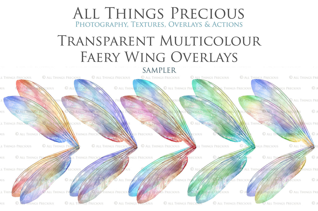 Fairy Wings Overlays For Photography, Photoshop, Digital art and Creatives. Transparent, high resolution wings for photographers. These are gorgeous PNG overlays for fantasy digital art and Child portraiture. colour, White fairy wings. Photo Overlays. Digital download. Graphic effects. ATP Textures