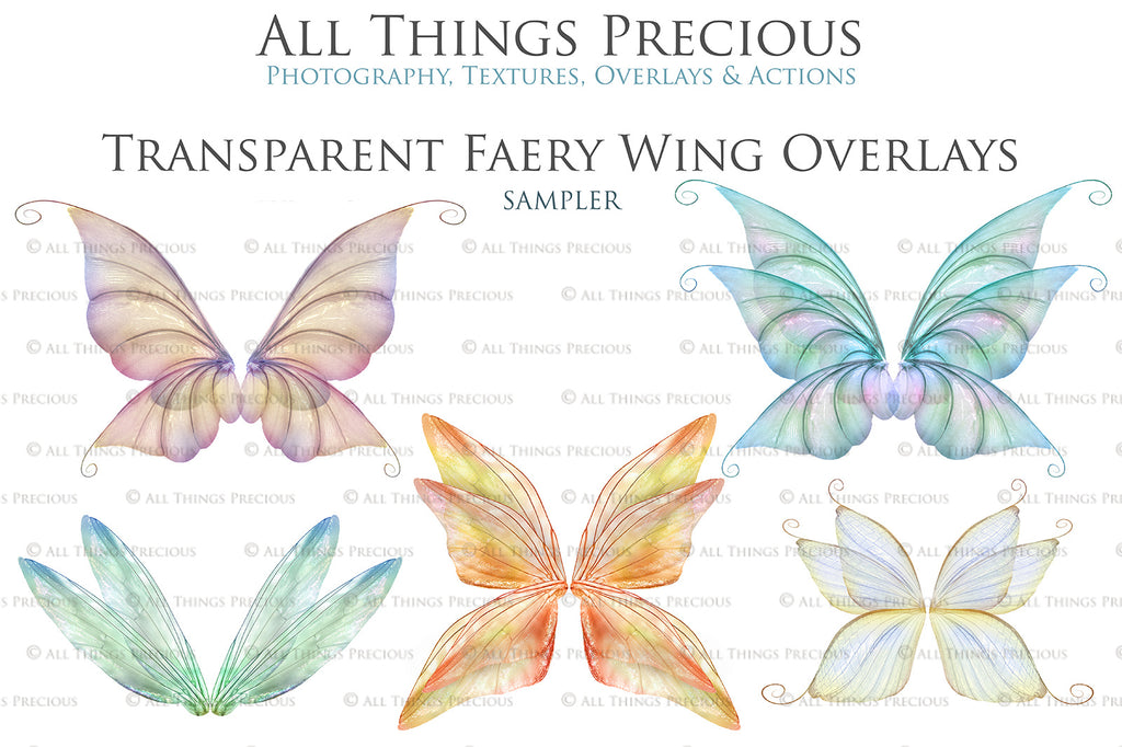 Fairy Wings Overlays For Photography, Photoshop, Digital art and Creatives. Transparent, high resolution wings for photographers. These are gorgeous PNG overlays for fantasy digital art and Child portraiture. colour, White fairy wings. Photo Overlays. Digital download. Graphic effects. ATP Textures