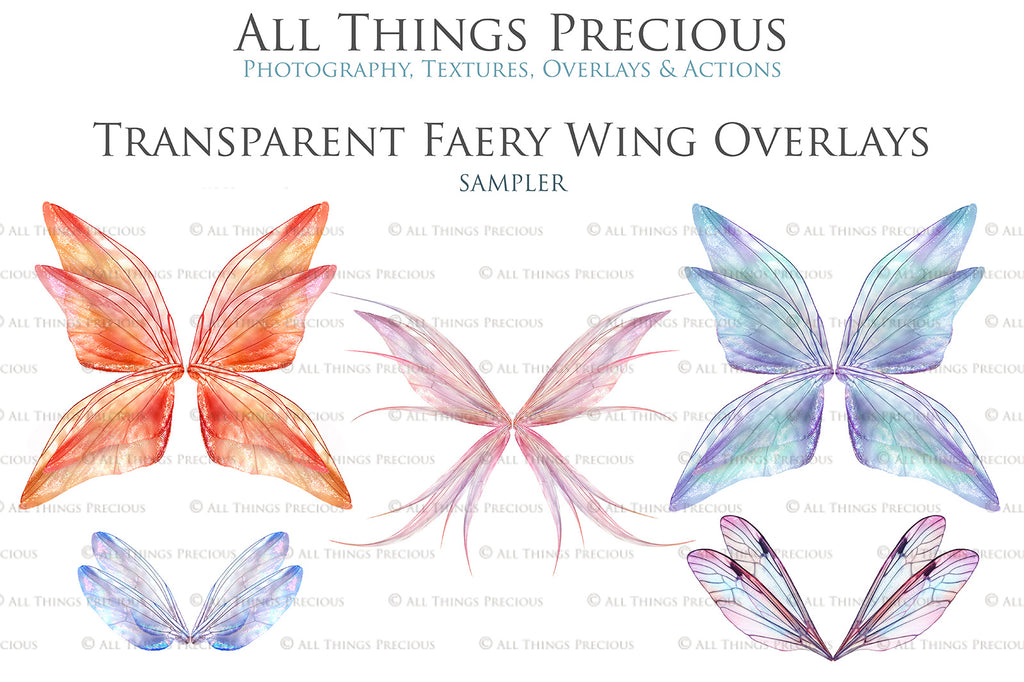 Fairy Wings Overlays For Photography, Photoshop, Digital art and Creatives. Transparent, high resolution wings for photographers. These are gorgeous PNG overlays for fantasy digital art and Child portraiture. colour, White fairy wings. Photo Overlays. Digital download. Graphic effects. ATP Textures