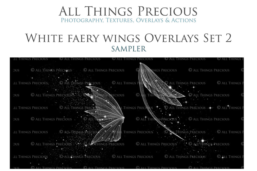 White Sparkling fairy wings, Png overlays for photoshop. High resolution transparent, see through wings. Fairycore, Cosplay, Photographers, Photoshop Edits, Digital overlay for photography. Digital stock and resources. Graphic design. Colourful, Gold, Fantasy Wing Bundle. Assets for Fine Art design. By ATP Textures