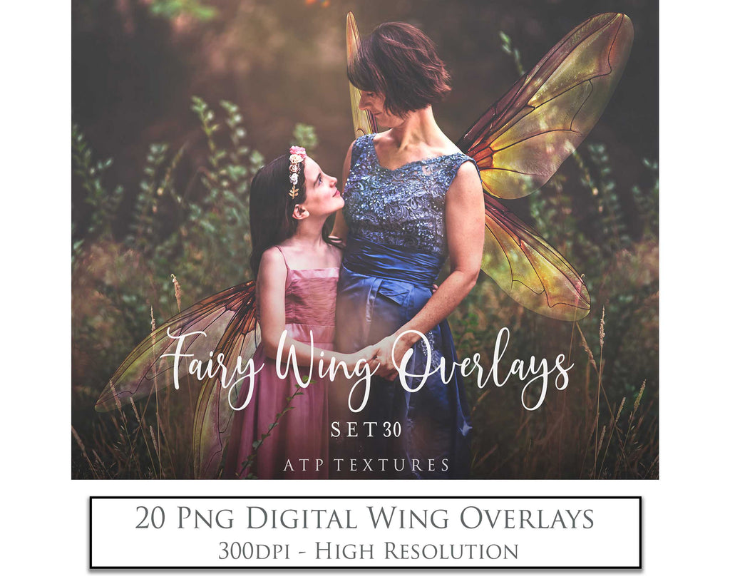 Digital Fairy Wings Overlays clipart. Png transparent see through files for photoshop. Butterfly Angel, Color, Print Photography editing. High resolution, 300dpi. Printable, Photography Graphic design assets, add on stock resources. Magical Scrapbooking design. Faery Photographer edit. Colorful Big Bundle. ATP Textures