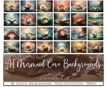 Load image into Gallery viewer, AI Digital - 36 MERMAID COVE BACKGROUNDS
