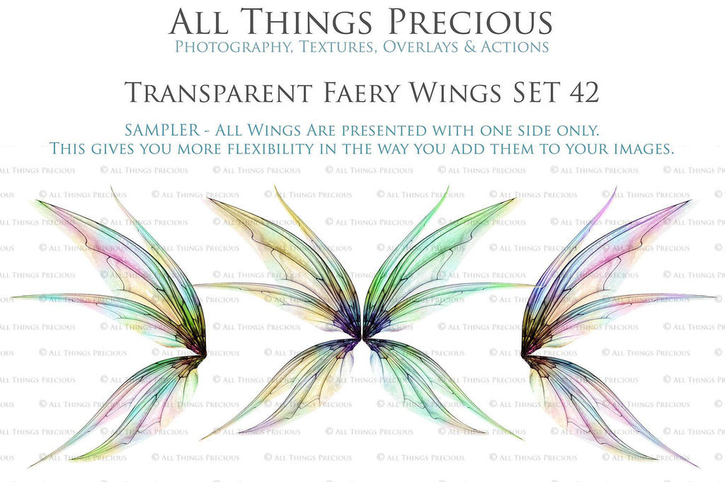 Digital Fairy Wings Overlays clipart. Png transparent see through files for photoshop. Butterfly Angel, Color, Print Photography editing. High resolution, 300dpi. Printable, Photography Graphic design assets, add on stock resources. Magical Scrapbooking design. Faery Photographer edit. Colorful Big Bundle. ATP Textures