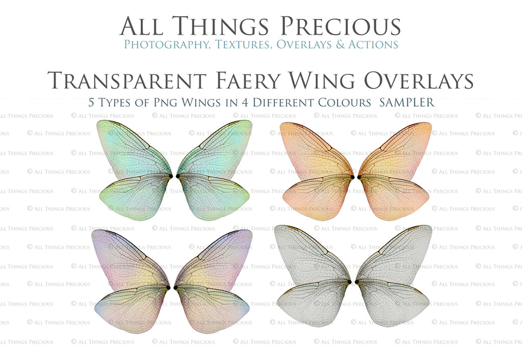 Digital Fairy Wings Overlays clipart. Png transparent see through files for photoshop. Butterfly Angel, Color, Print Photography editing. High resolution, 300dpi. Printable, Photography Graphic design assets, add on stock resources. Magical Scrapbooking design. Faery Photographer edit. Colorful Big Bundle. ATP Textures